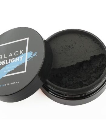Pudra din carbune activ pentru albirea dintilor, Black Delight, 22 g