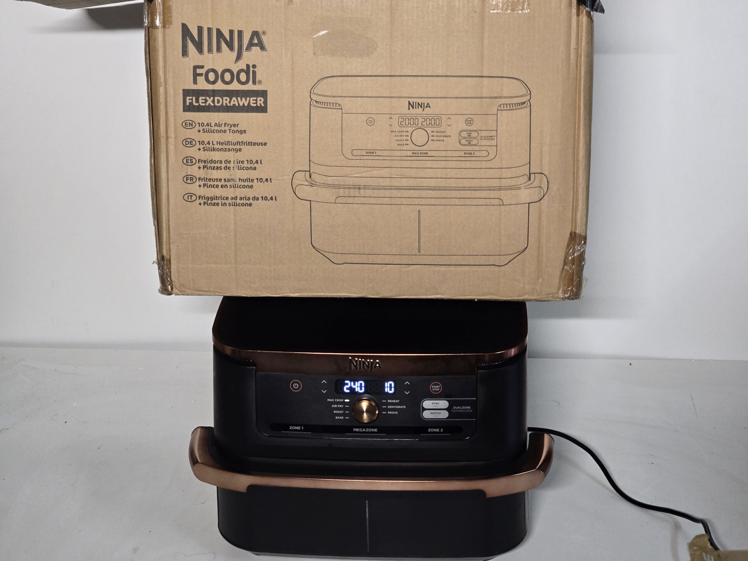 Resigilat - Friteuza cu aer cald NINJA Foodi FlexDrawer AF500EU