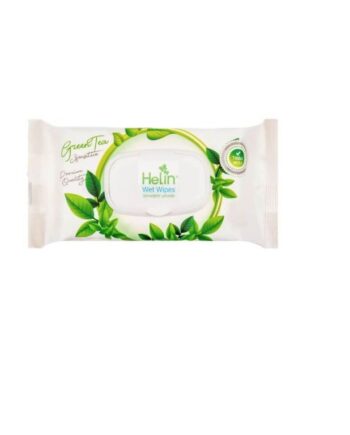 Set 100 Servetele Umede Helin, Green Tea Sensitive, Premium Quality