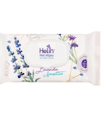 Set 100 Servetele Umede Helin, Lavanda Sensitive, Premium Quality
