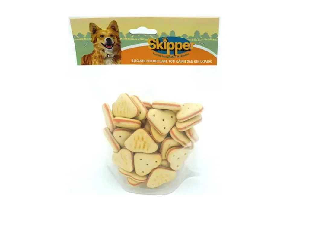 Skipper Recompensa Biscuiti Inimioara Pt Caini 250g