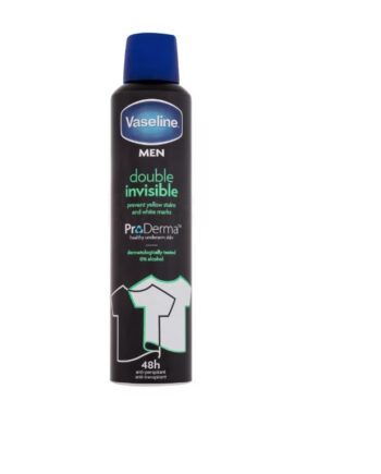 Deodorant Antiperspirant, Vaseline, ProDerma Double Invisible 48h, cu Aloe Vera și creme hidratante, 250ml