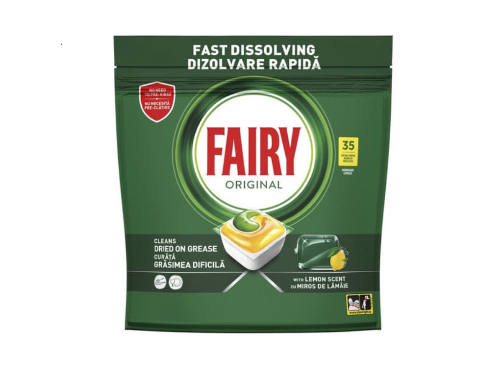 Detergent pentru masina de spalat vase Fairy All in One, 35spalari